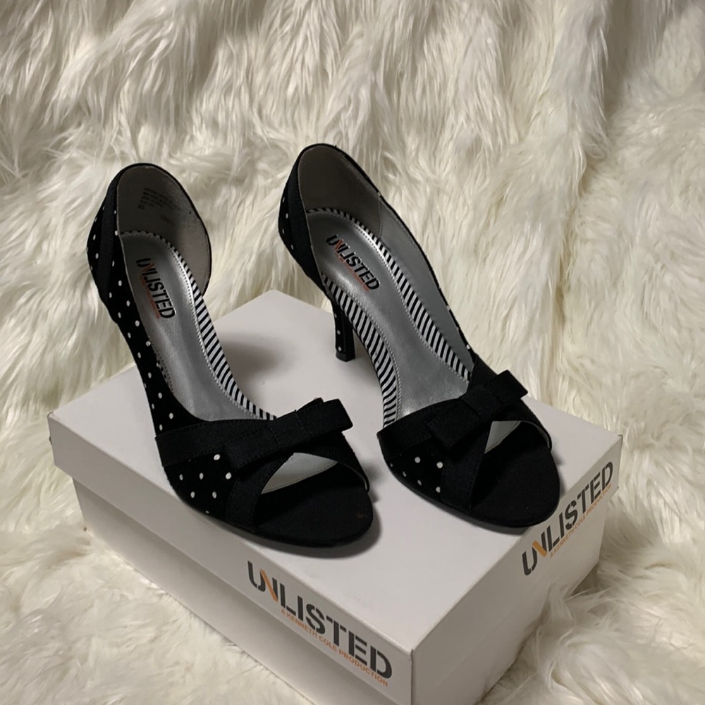Woman’s high heel shoes
